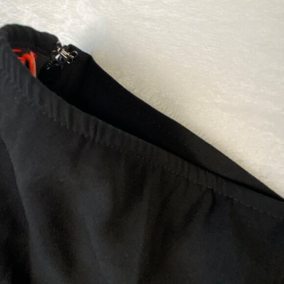 Open Edit Black Midi Skirt Size MEDIUM With Knot Detail & Side Zip Closure NWT - Picture 7 of 13